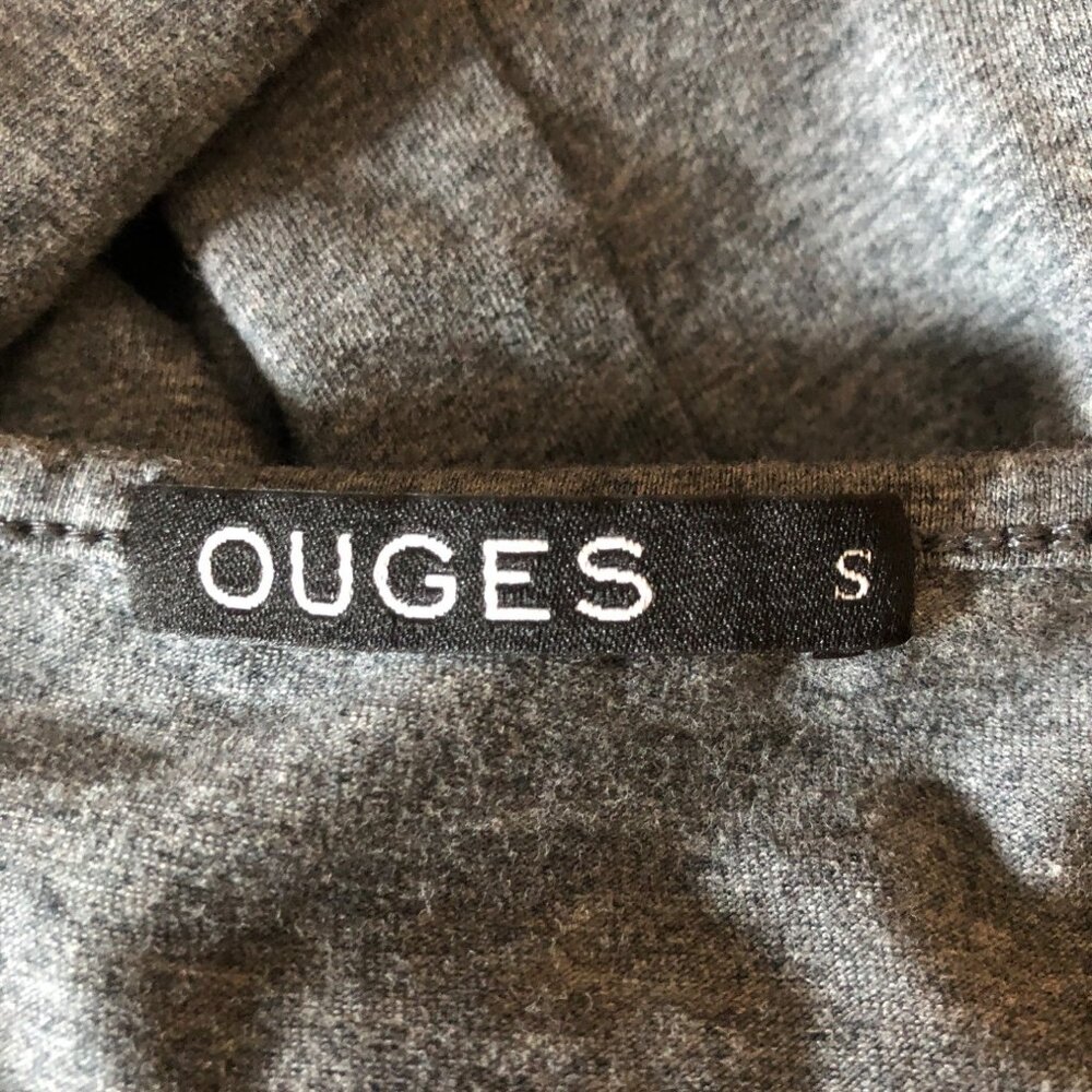 Ouges Dress Womens Size Small Grey Button Front L… - image 7